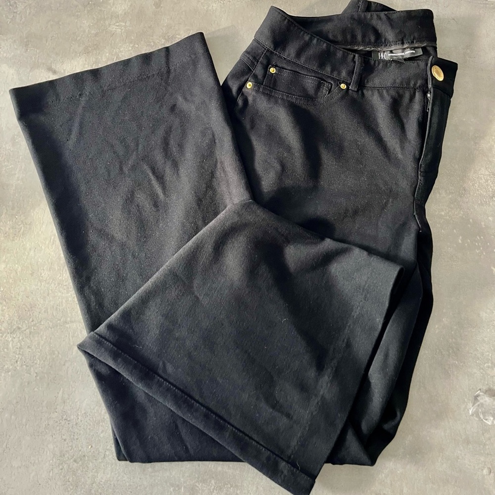 Women’s I.N.C. Black Pants with gold accent/8